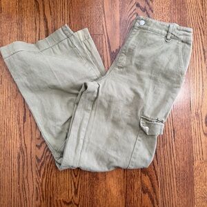 Princess Polly Green Brown Utility Straight Leg Pant Size 4